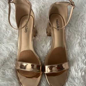 Rose Gold Mila Lady Heels